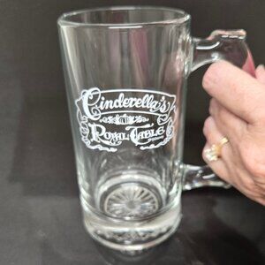 Disney Cinderella's Royal Table Glass Mug Theme Park Souvenir